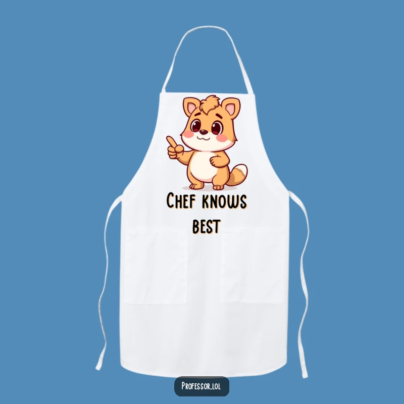 Funny Animal Professor Apron: Animated Lecture Fun Gift