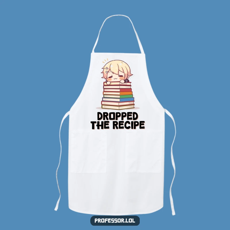 Funny Tripping Books Apron: Comical Chef's Gift