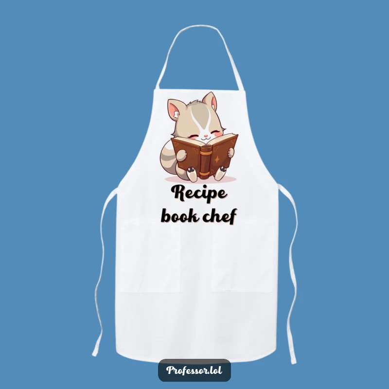Funny Bookworm Animal Apron: Cook Up Some Stories!