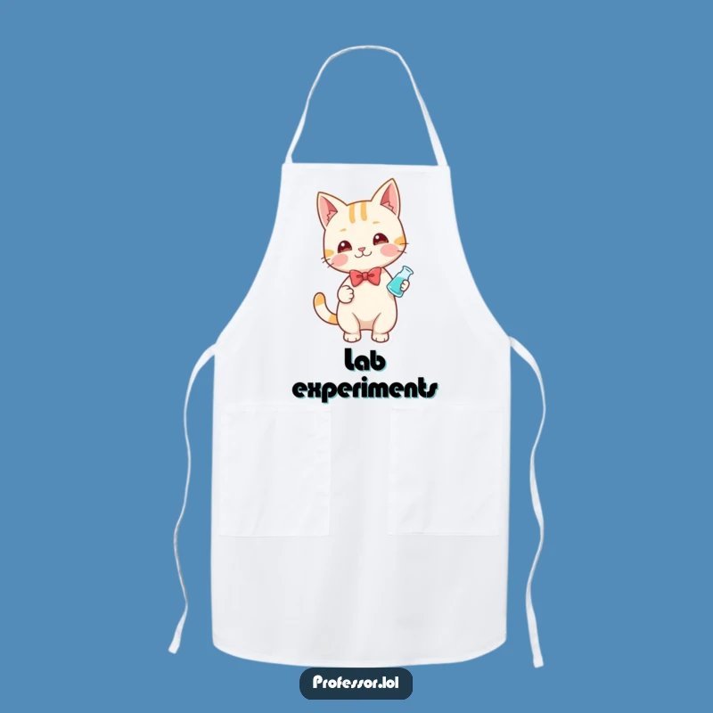 Funny Lab Cat Apron: Cook with Precision and Playfulness