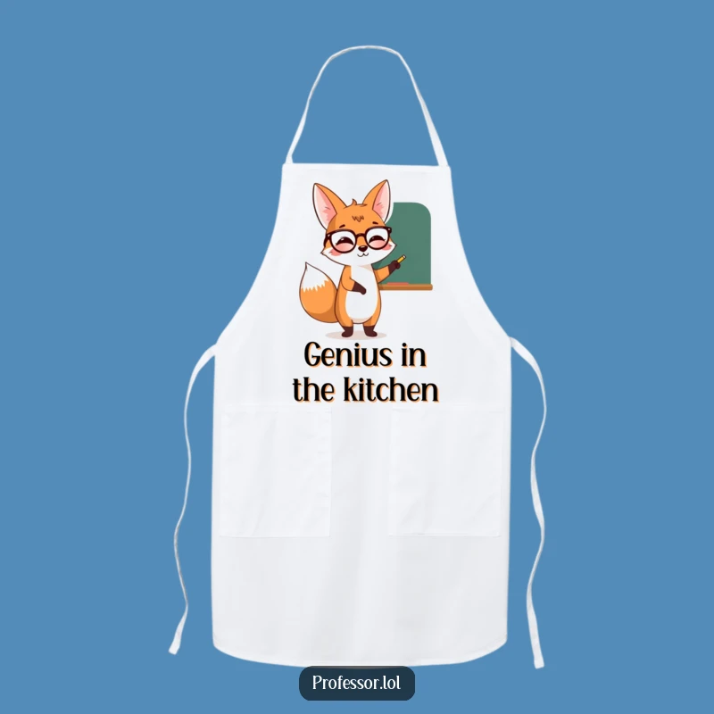 Funny Fox Chef Apron, Teach Your Taste Buds, Hilarious Cooking Gift