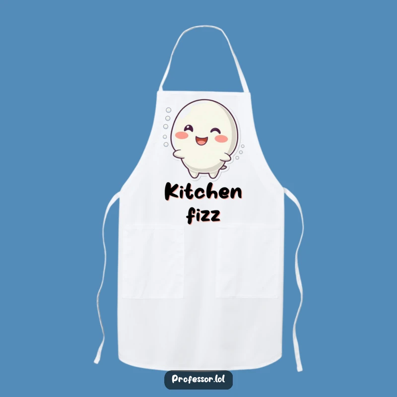 Funny Bubbling Reaction Apron: Happy Cook's Gift
