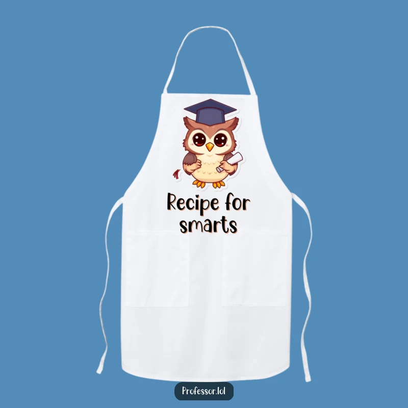 Funny Owl Chef Apron, Wise in the Kitchen, Hilarious Cooking Gift