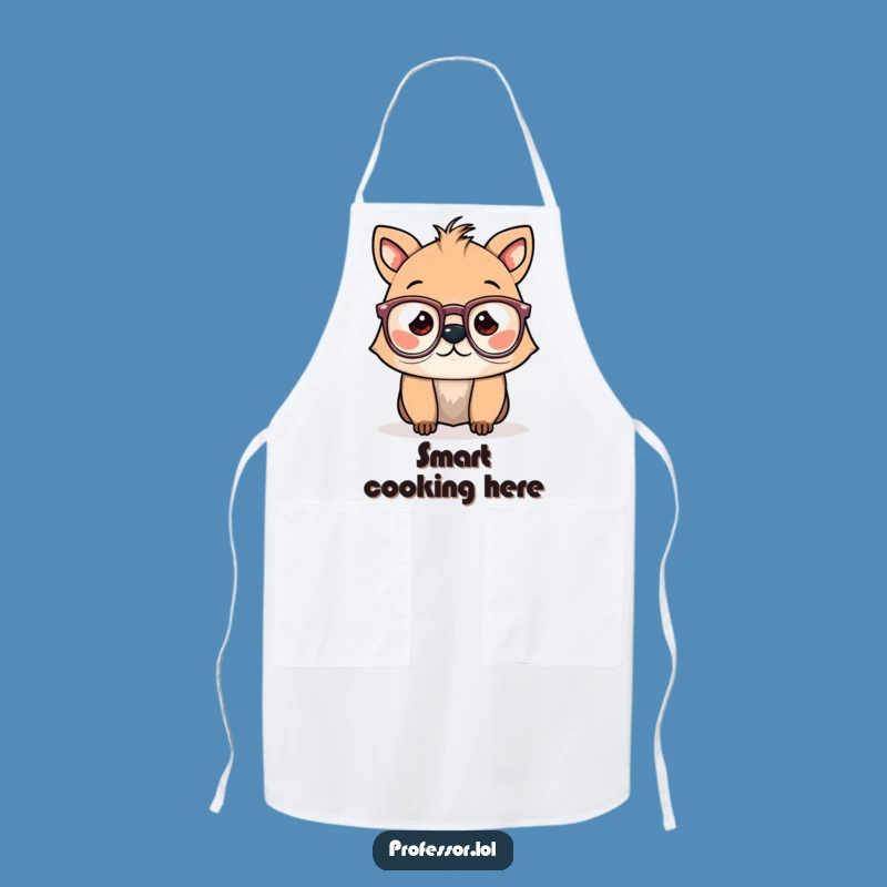 Funny Spectacled Animal Apron: Cook Up Some Laughs!