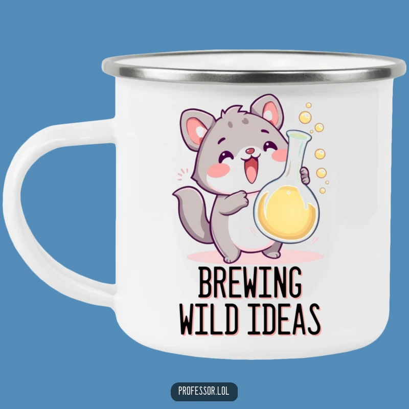 Funny Adventure Mug - Cute Animal Overflowing Beaker Camp Cup Gift