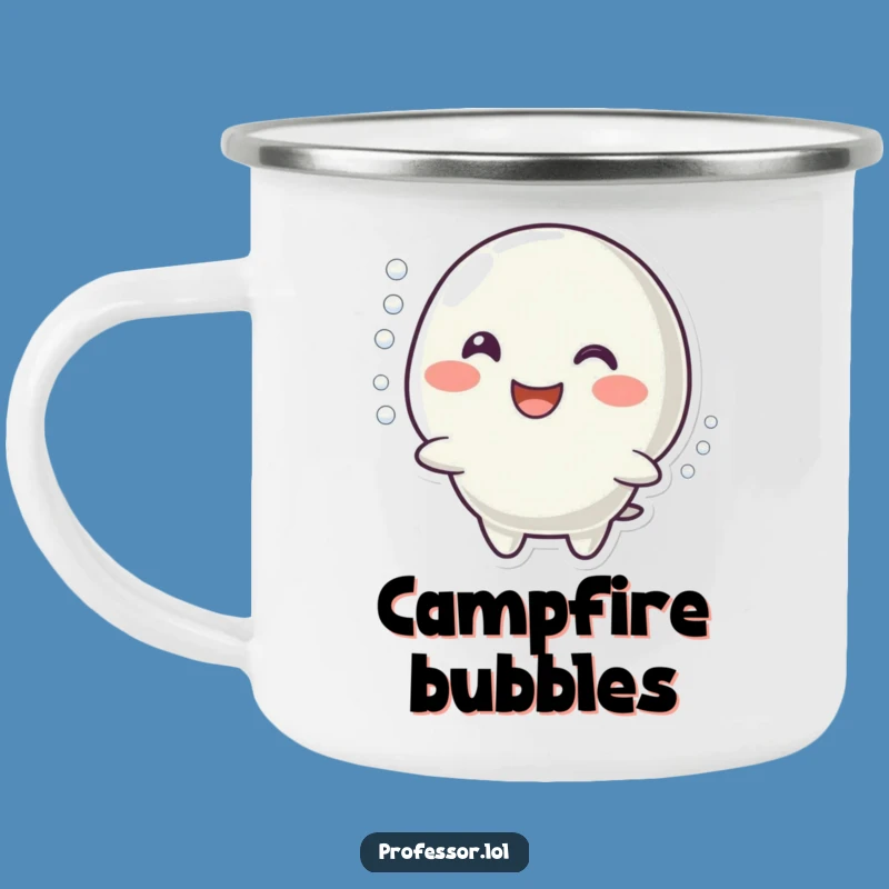 Funny Bubbling Reaction Camping Mug: Happy Explorer's Gift