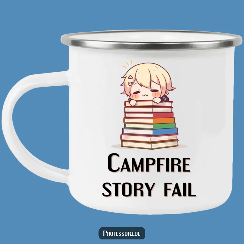 Funny Tripping Books Camping Mug: Comical Adventure Gift