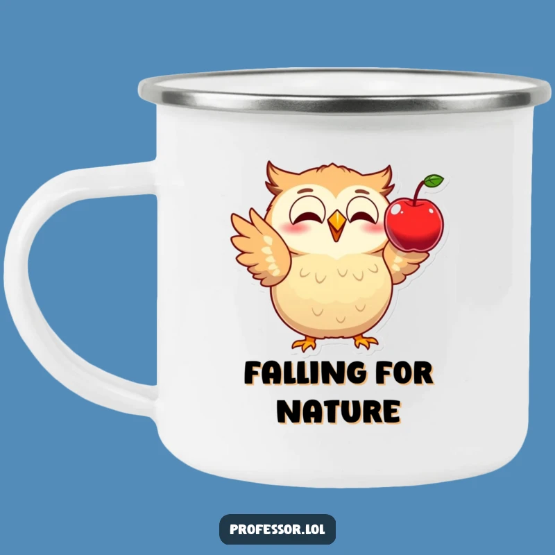 Funny Owl Physics Camping Mug: Adventure Fuel in this Hilarious Outdoor Funny Gift!