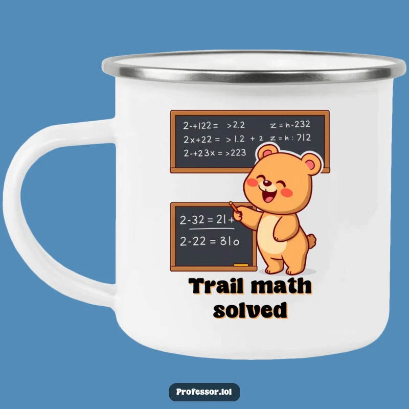 Funny Bear Math Camping Mug: Fuel Your Brains on Every Adventure!
