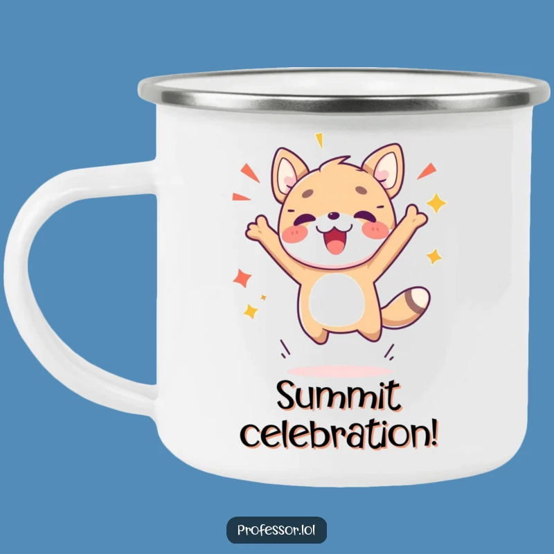 Funny Breakthrough Animal Camping Mug - Cute Jumping Campfire Cup