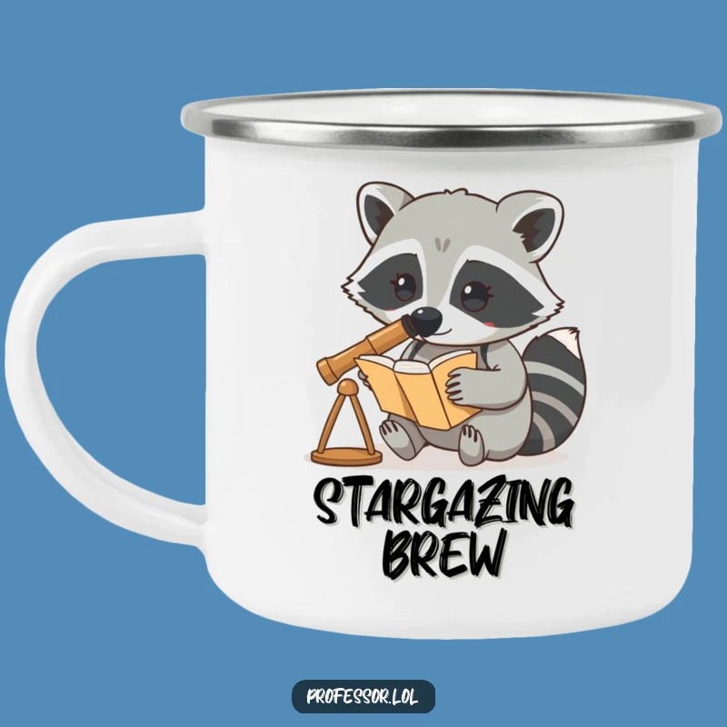 Funny Camp Raccoon Mug: Explore Nature's Books
