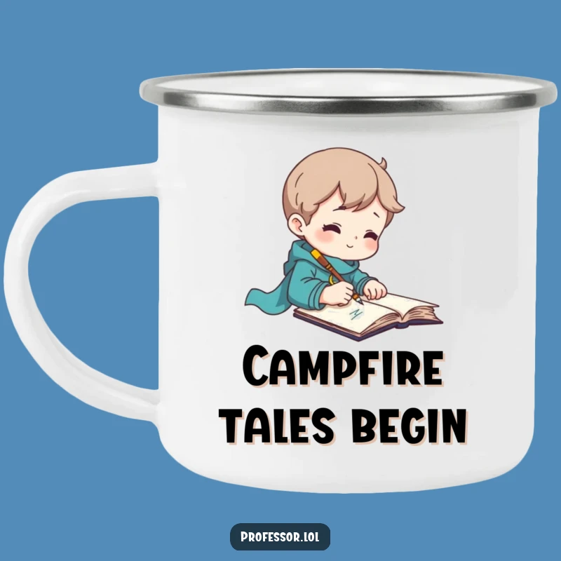 Funny Campfire Writer Mug: Inspiring Tales, Outdoor Gift
