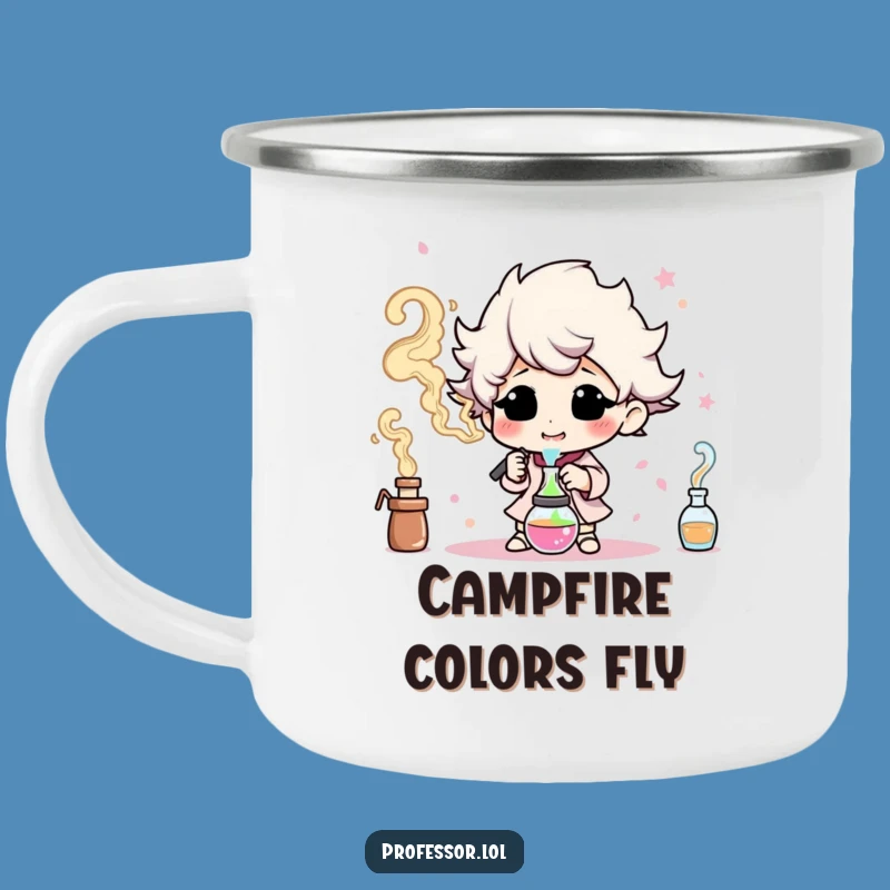 Funny Colorful Smoke Camping Mug: Adventure with Creative Color