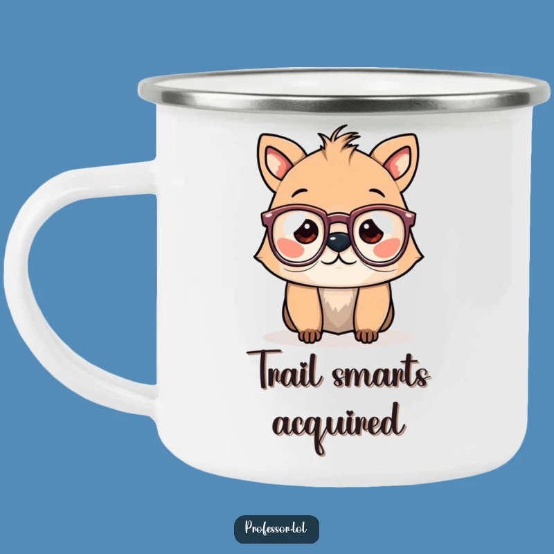Funny Spectacled Animal Camping Mug: Adventure with Wit!