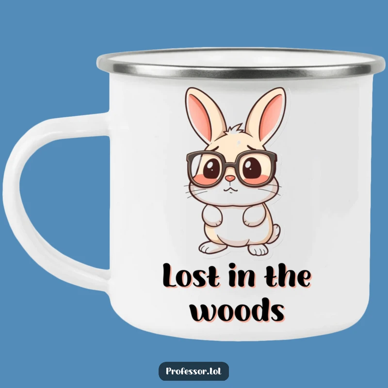 Funny Rabbit Galaxy Camping Mug: Adventure Among the Stars