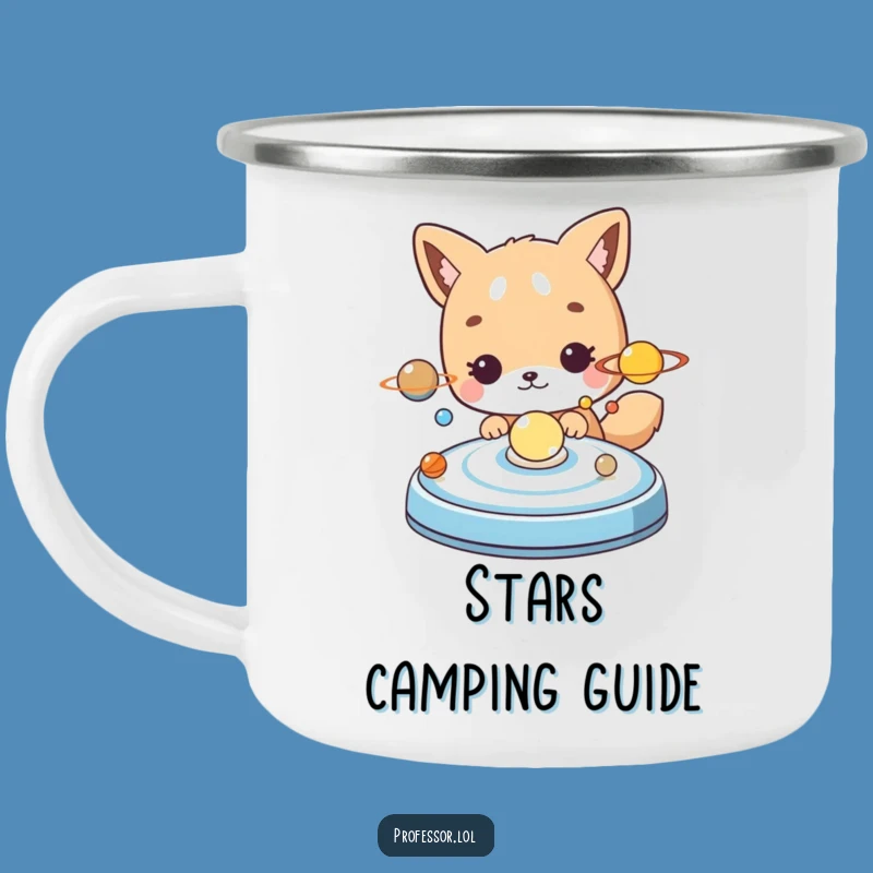 Funny Space Camp Mug: Cute Animal Explores Solar System, Outdoor Explorer Gift!