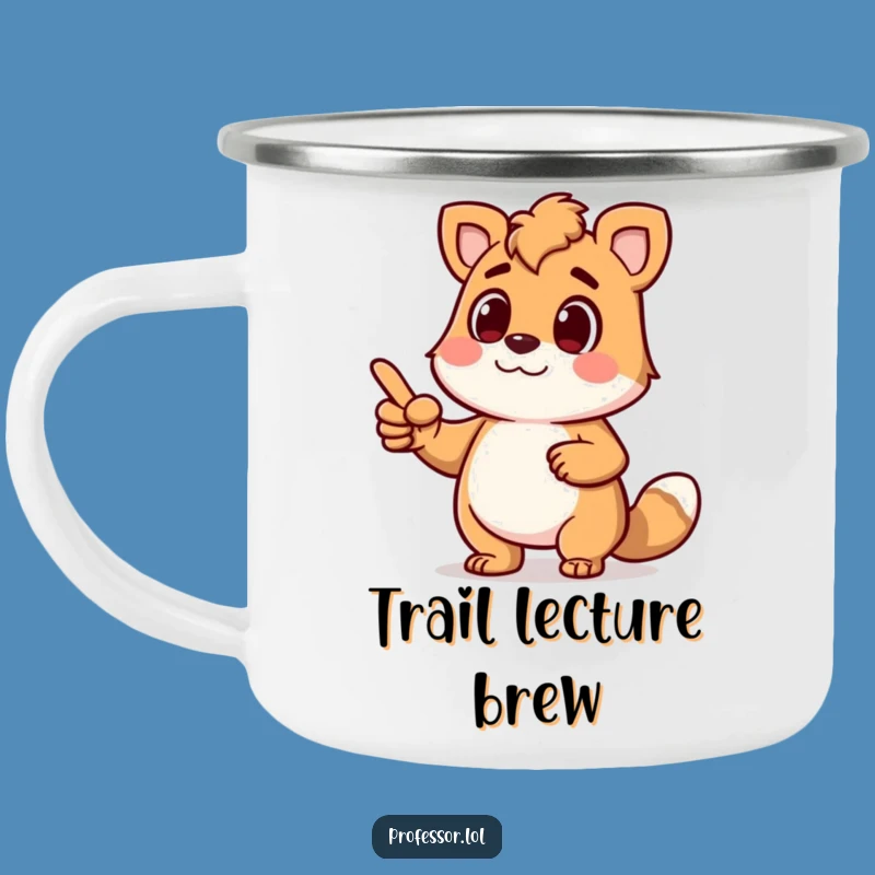 Funny Animal Lecture Camp Mug: Animated Pointer Outdoor Fun Gift