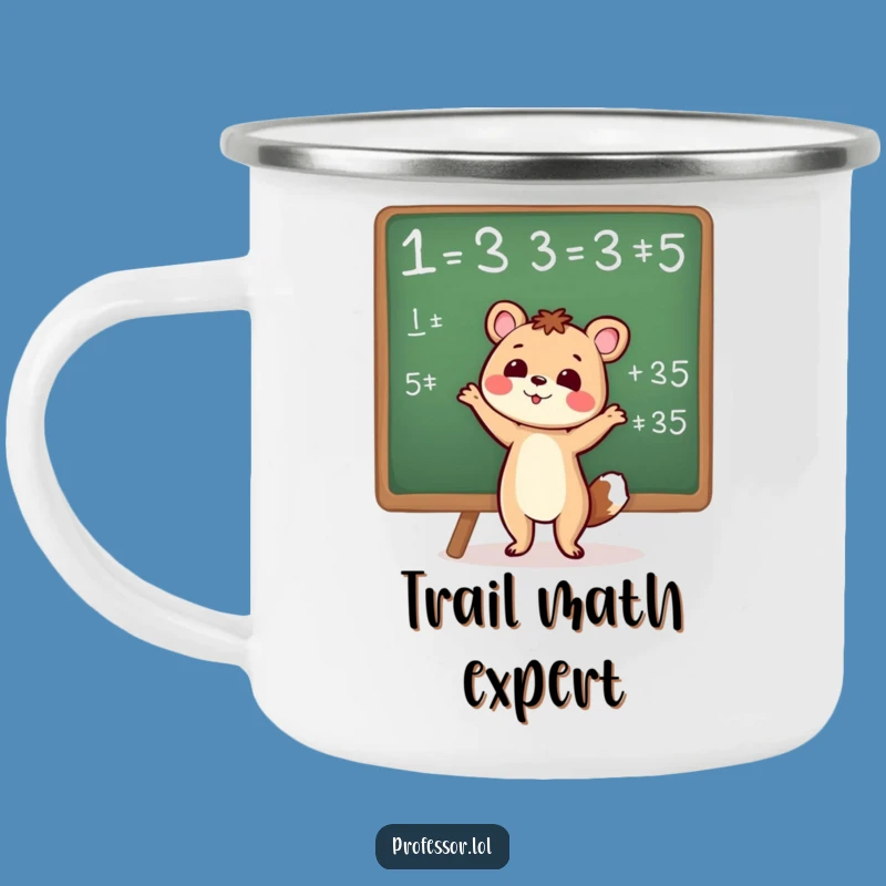 Funny Smart Animal Camping Mug: Equation Power for Adventures