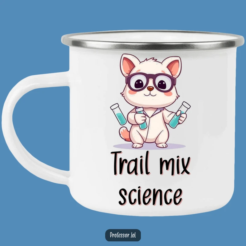 Funny Animal Camping Mug - Cute Scientist Juggler Campfire Coffee Cup