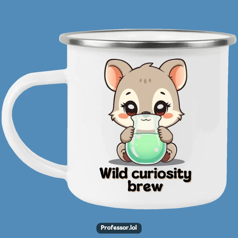 Funny Animal Science Camp Mug: Bubbling Beaker Outdoor Fun Gift