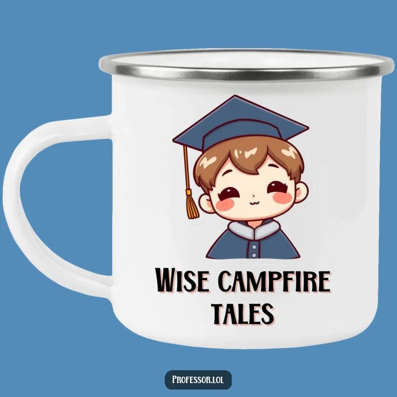 Funny Graduation Cap Camping Mug: Outdoor Jaunty Drinkware Gift