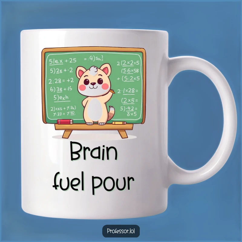 Funny Math Genius Animal Mug - Equation Fun, Perfect Funny Gift