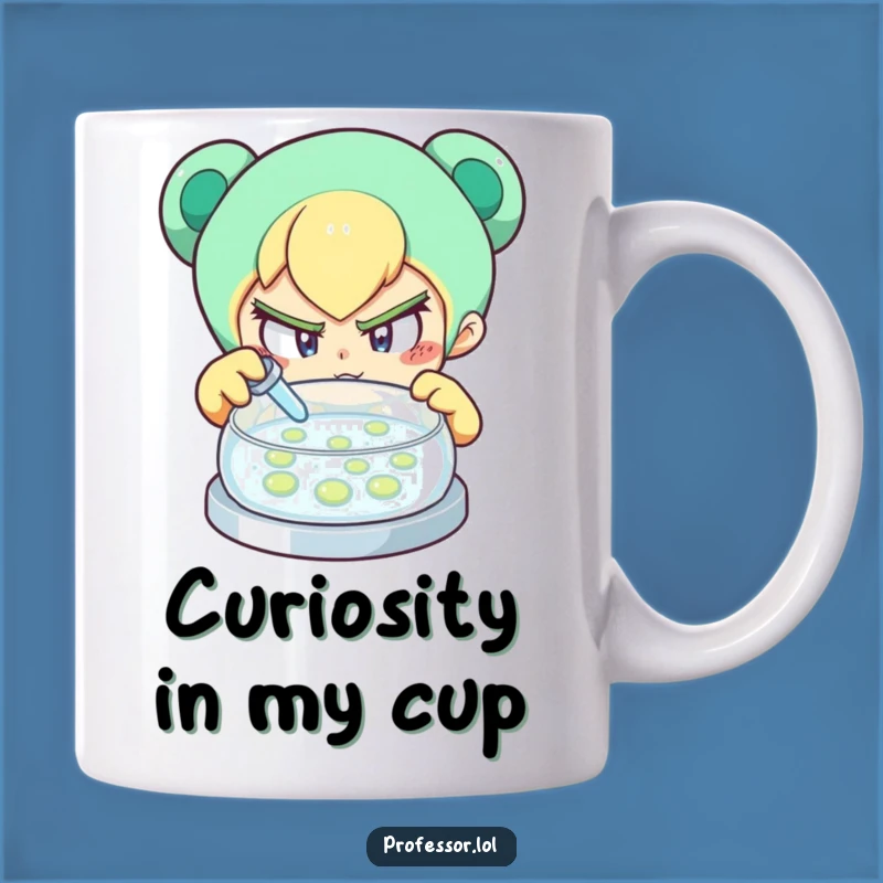 Funny Curious Scientist Mug: Explore Mysteries with a Smile
