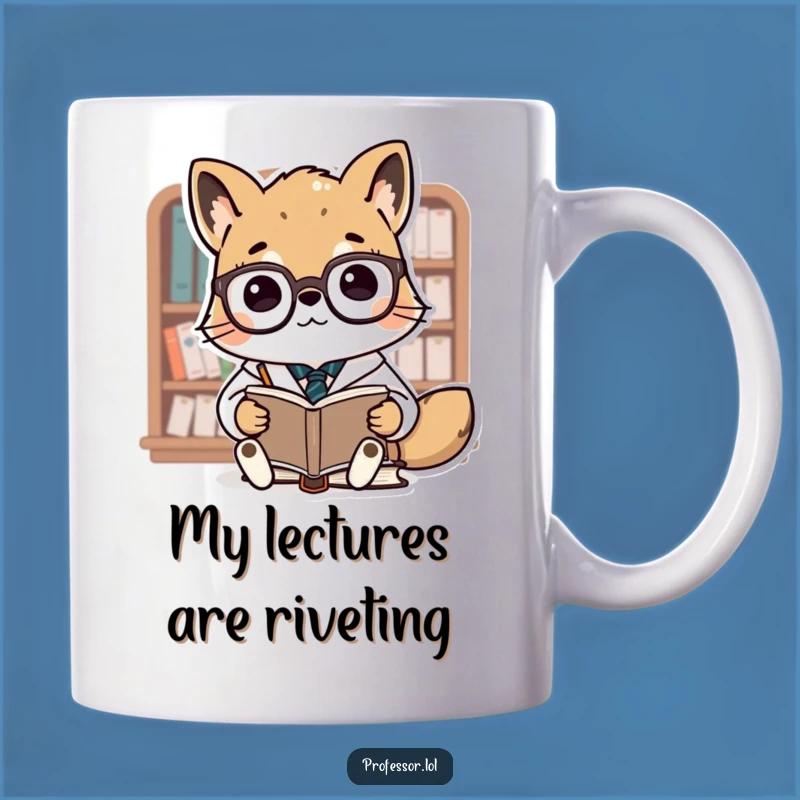 Funny Animal Professor Mug: Cute Professor Lectures Books - Hilarious Teacher Gift!