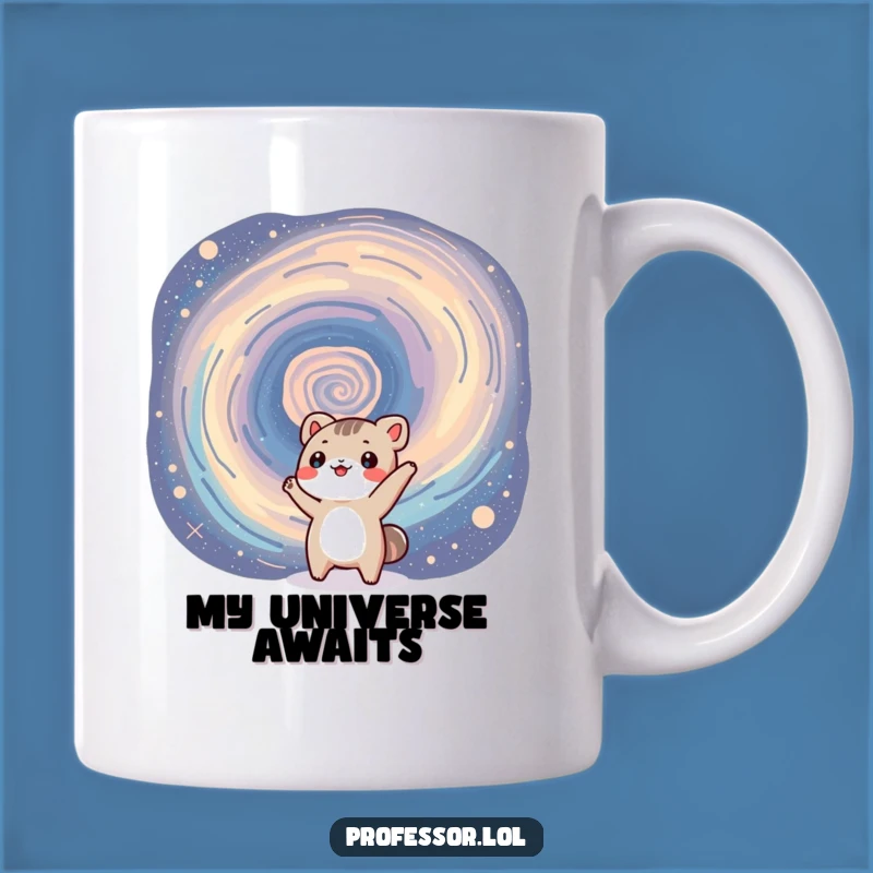 Funny Cosmic Animal Mug - Adorable Explorer Gift for Space Lovers