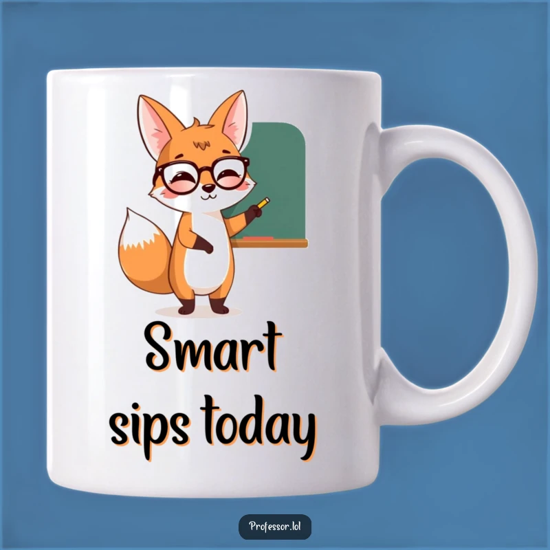 Funny Fox Teacher Mug, Knowledge is Fun Gift, Hilarious School Mug