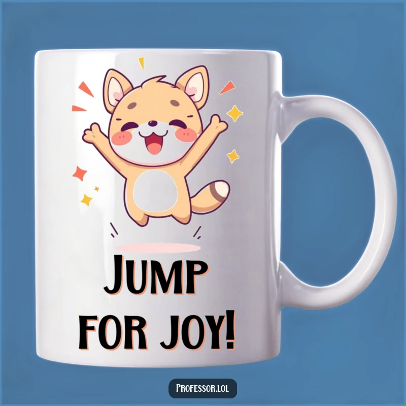 Funny Breakthrough Animal Mug - Cute Jumping Celebration Gift