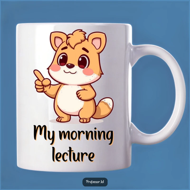Funny Determined Animal Mug: Animated Lecture Pointer Gift