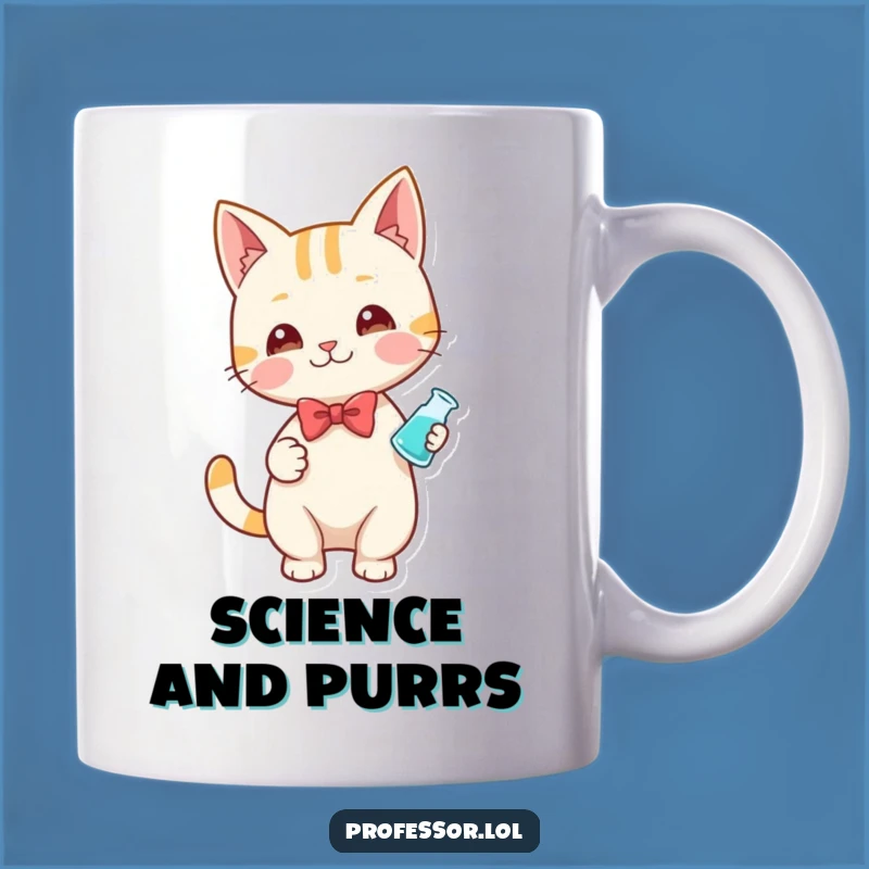 Funny Scientist Cat Mug: Perfect Gift for Clever Pets and Lab Enthusiasts!