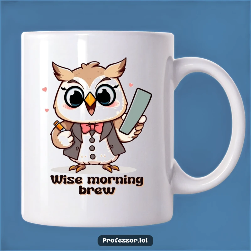 Funny Kawaii Owl Professor Mug - Educational Humorous Gift for Teachers