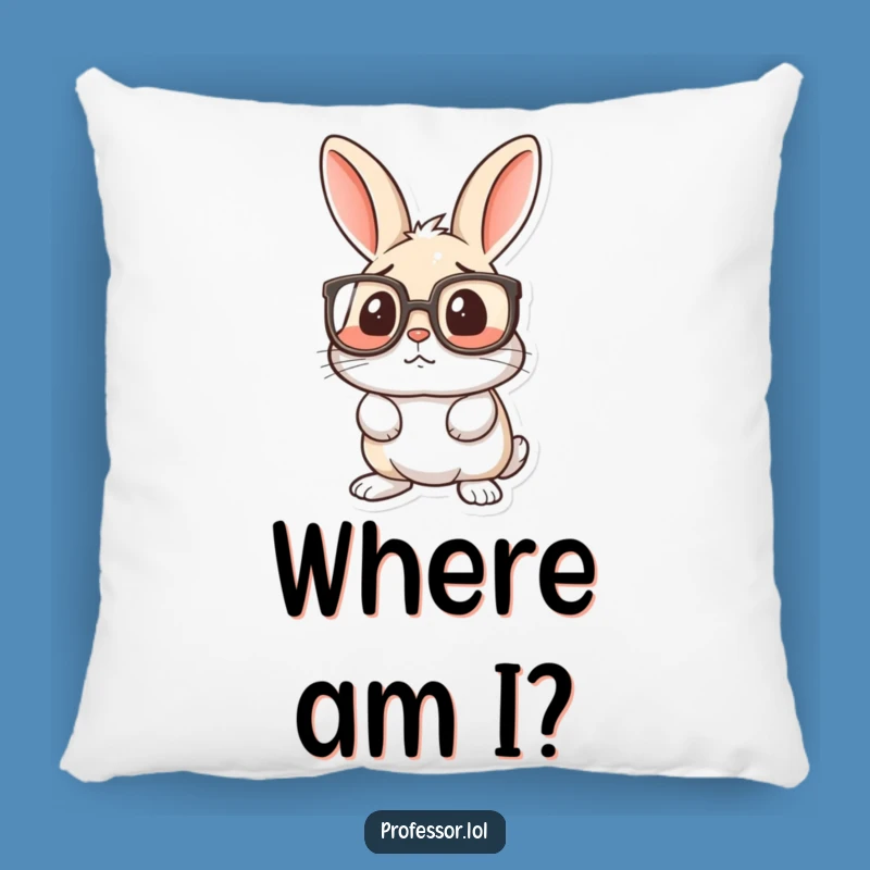 Cozy Funny Rabbit Pillow: Comfort for the Bewildered