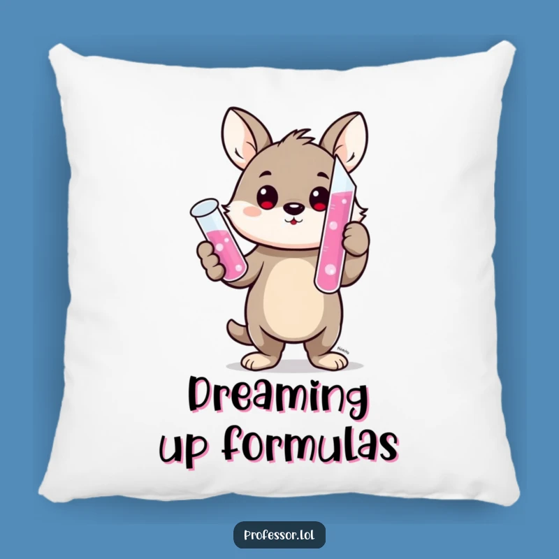 Funny Scientist Animal Pillow: Cuddle Up with Chemistry!