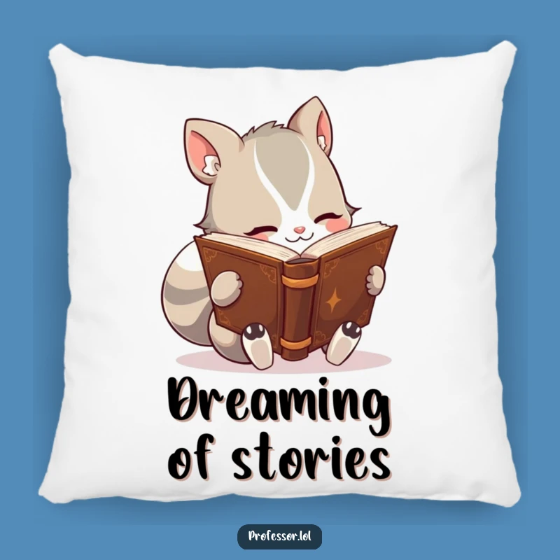 Funny Bookworm Animal Pillow: Rest Your Head on Wisdom!