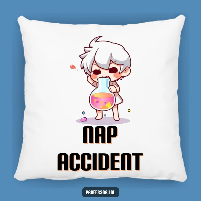 Funny Lab Accident Pillow: Snuggle Up with This Hilarious Science Cushion!
