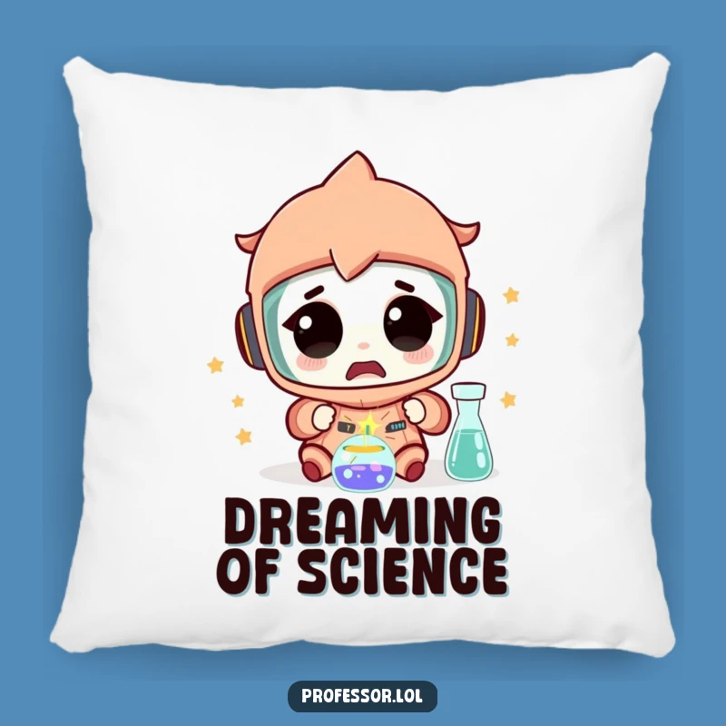 Funny Science Experiment Pillow: Cozy Reaction Comfort Gift