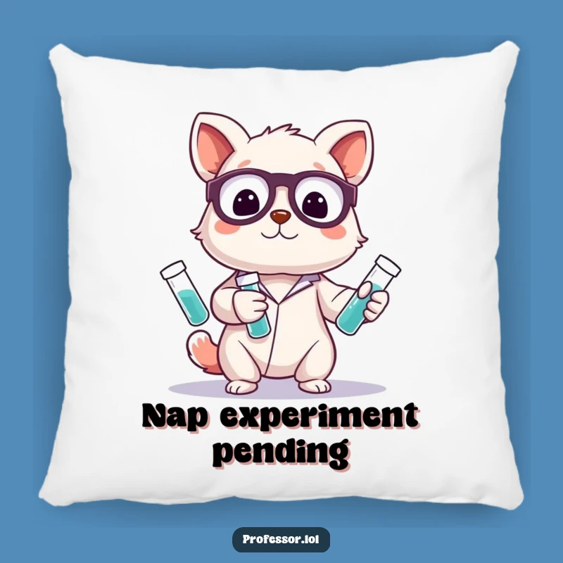 Cute Funny Animal Pillow - Cozy Scientist Juggler Cushion Gift