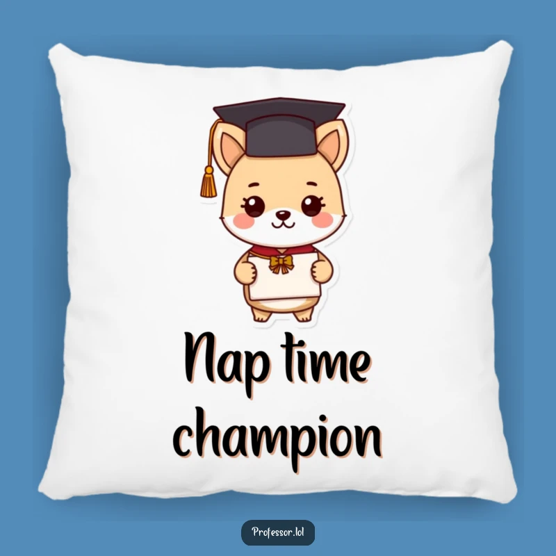 Funny Graduation Animal Pillow: Cute Scholar Diploma Comfort, Perfect Funny Gift