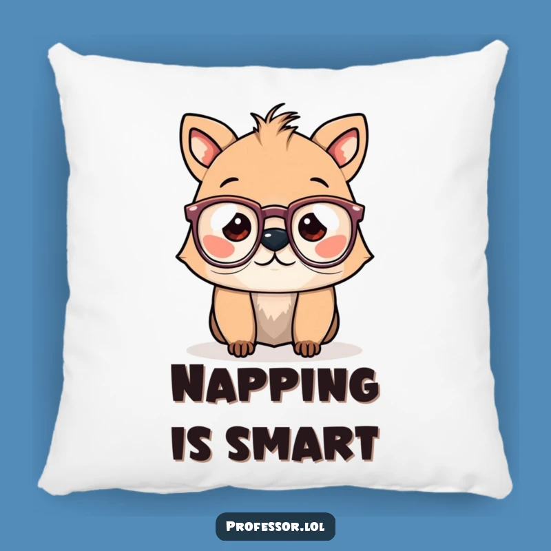Funny Spectacled Animal Pillow: Cuddle Up with Comedy!