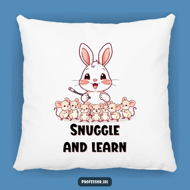 Funny Teacher Rabbit Pillow: Add Comfort and Cheer to Your Space