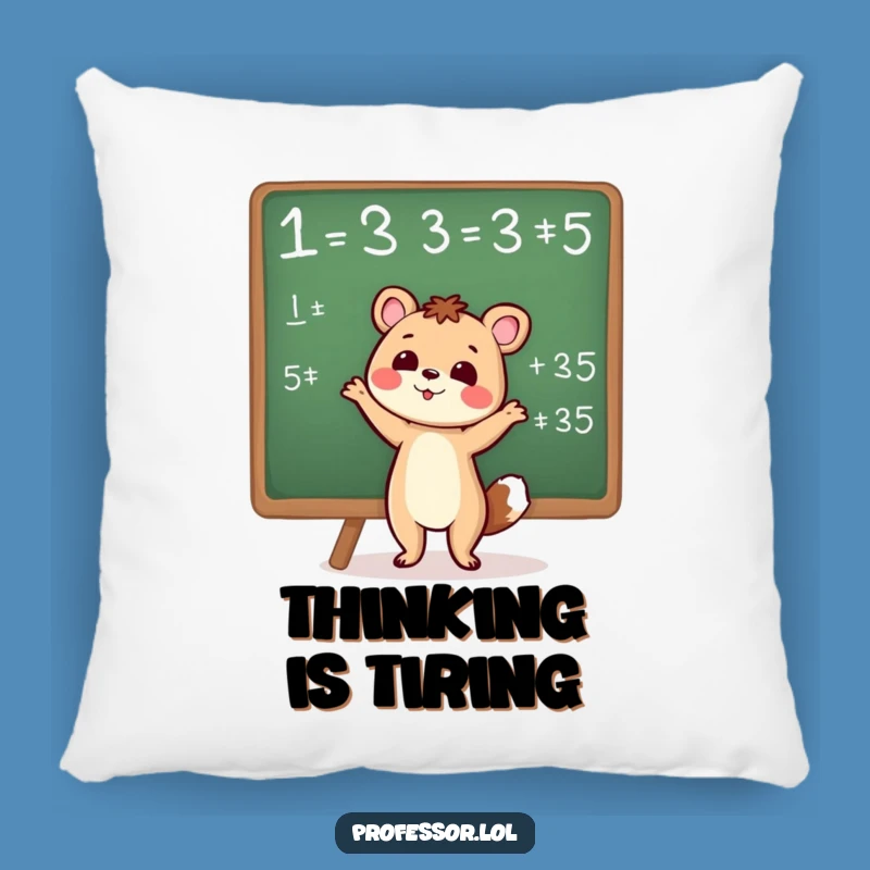 Funny Smart Animal Pillow: Cozy Comfort for Equation Lovers