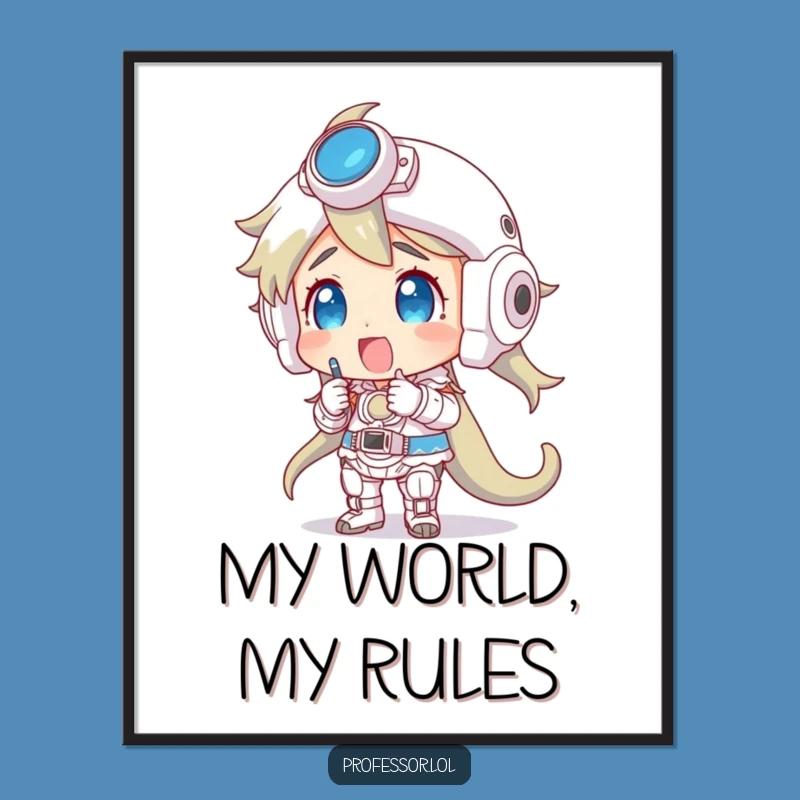 Funny Model Masterpiece Print: Excitement Over Complex Design, Wall Art Gift