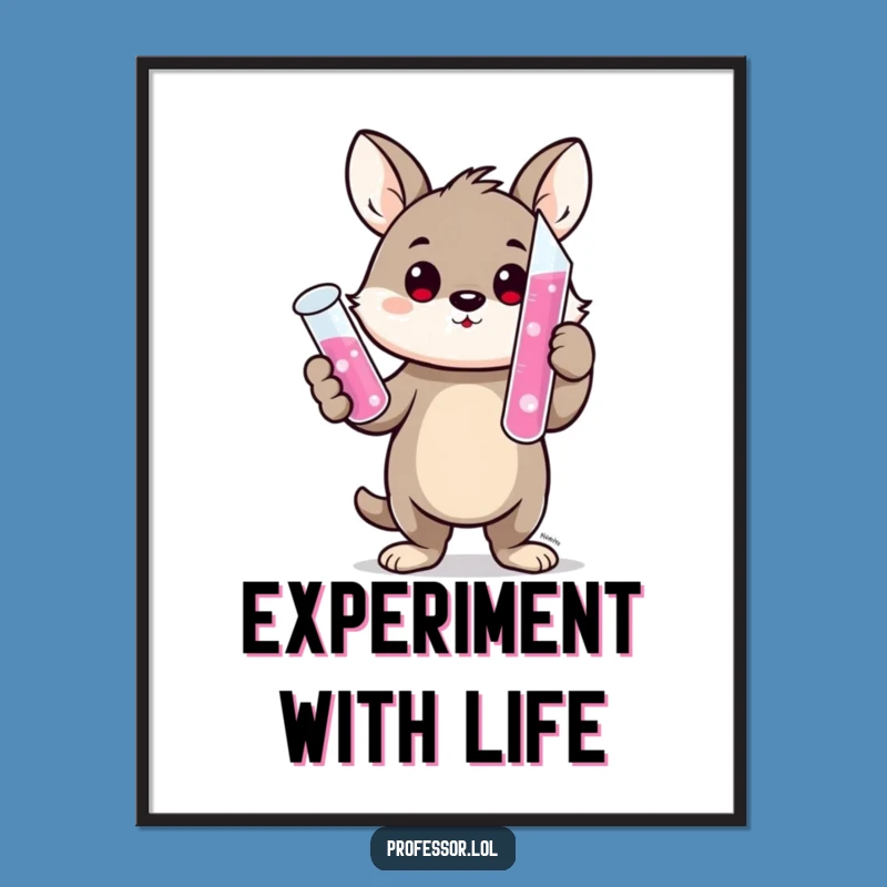 Funny Scientist Animal Digital Art: Instant Lab Decor!