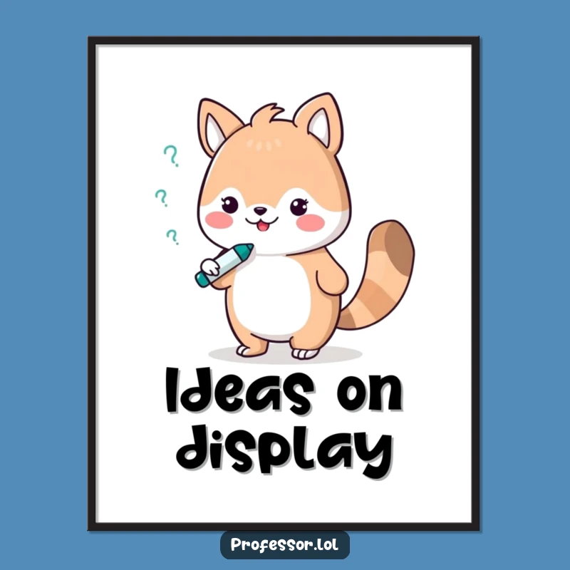 Funny Debate Animal Digital Print - Cute Marker Art Gift