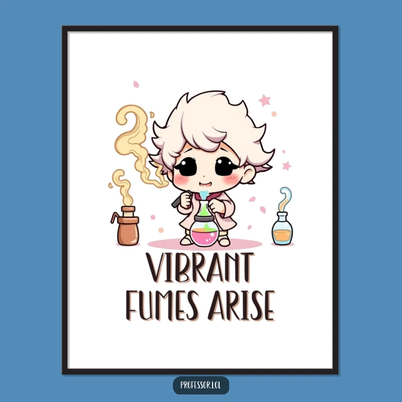 Funny Colorful Smoke Digital Art: Instant Vibrant Wall Decor