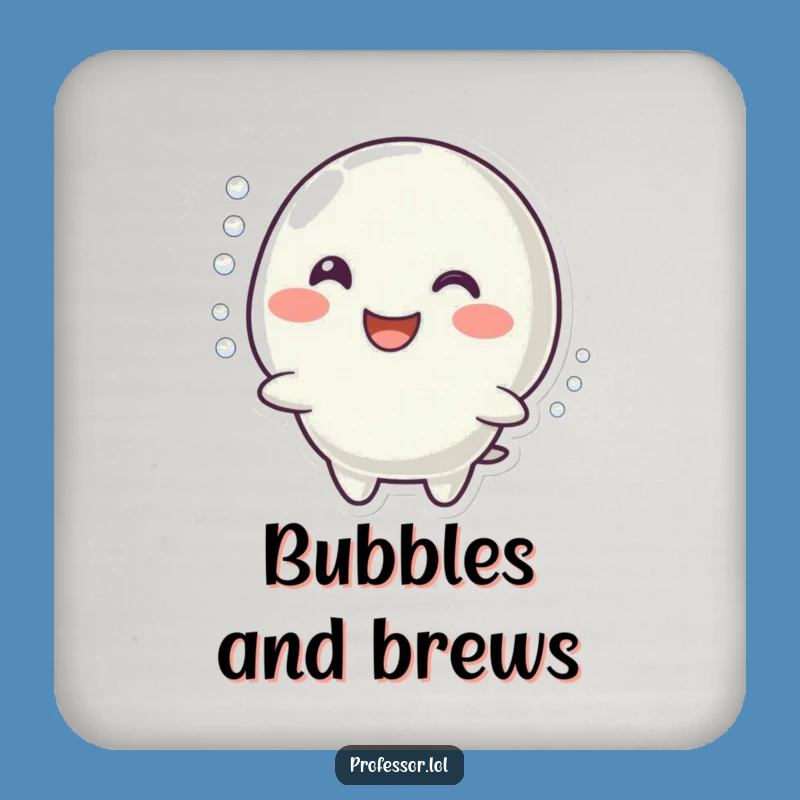 Funny Bubbling Reaction Coaster: Happy Table Gift