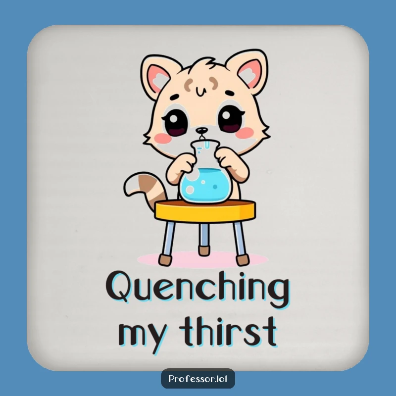 Funny Animal Lab Coaster - Beaker Adjuster, Lab Table Protector